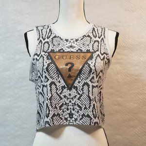 Guess Crop Top Snakeskin Print (M)